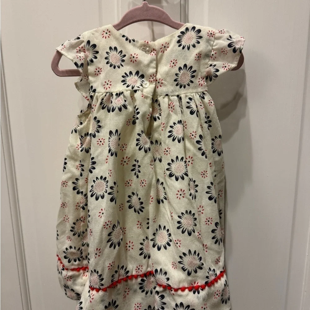 NWOT Pippa & Julie 2T Cream, Red and Blue Floral Girls Dress